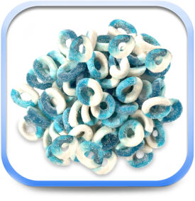 Sour Blue Raspberry Rings – Marvin Candy & Displays